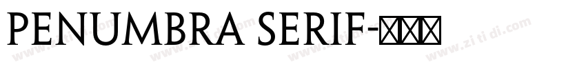 Penumbra Serif字体转换